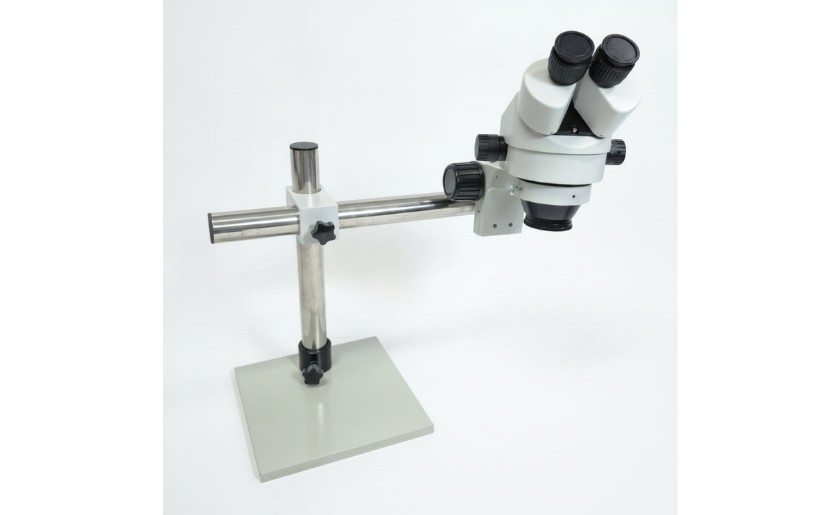 Continuous Zoom Stereomicroscope with Auxiliary Objective Long Working Distance Binocular Stereo Microscope Heavy Duty Binocular Stereomicroscope Sturdy for Technicians