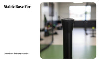 Anti-Slip Base Baseball Batting Tee Flexible 180° Top Rubber Batting Practice Tee Easy Setup for Beginners, Adults, Outdoor Use
