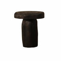 Creative Design Mushroom-Shaped Log Stool Luxury aesthetic Mushroom-Shaped Stool Natural Aesthetic Side Table Multi-Functional for Hotel managers, Interior Designers, Nature Lovers, Entryway, Living Room, Guesthouse, Bedroom