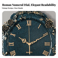 Silent Analog Clock Accuracy Ornate Decorative Clock Non-Ticking for Living Room, Restaurant, Bedroom