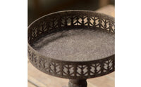 Iron Pedestal Planter Openwork Pot for Centerpieces