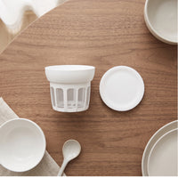 Yogurt Strainer with Lid Lidded Yogurt Strainer Cup Reusable Mesh Strainer Basket for Kitchen