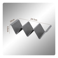 6 Pieces Retro Design Stainless Steel Taco Holder Rust-Resistant Metal Taco Stand Easy to Clean Food Serving Tool Sturdy