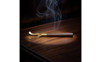 Tea Lid Lifter Gold-Toned Lid Lifter with Wooden Handle Forked for Home, Hosts