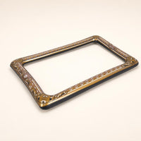 Ornate Inflatable Photo Frame Gold-and-Brown Inflatable Picture Frame Portable Inflate for Photographers