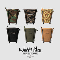 Foldable Outdoor Camping Trash Can with Storage Bucket