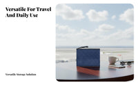 ID Holder Organizer Bag Portable Travel Document Pouch Lightweight Multi-Zipper Travel Document Holder for Trip Ers, Women, Holidays, Business Trips
