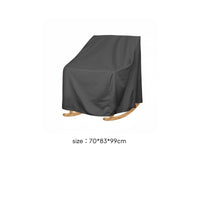 Waterproof Rocking Chair Cover Weather Resistant Outdoor Furniture Windproof
