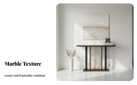 Light Luxury aesthetic Narrow Console Table Modern Design Slim Console Stand Space-Saving Accent Furniture adaptable Use for Apartment Dwellers, Homeowners, Interior Designers, Entryway, Corridor, Living Room, Small Spaces
