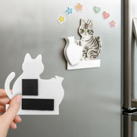 Feline Whisker Holder 3D Printed Feline Whisker Keepsake Cute for Fridge