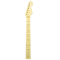 Bolt-on Electric Guitar Neck Straight Maple Guitar Neck Slim Unfinished for Luthier