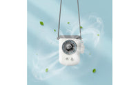 Digital Display Hanging Neck Fan Multifunctional Design Hands-Unrestricted Neck Fan Multipurpose for Commuters, Students, Camping, Outdoor