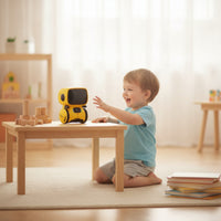 Educational Early Education Robot Learning Interactive Toy Robot Voice-Controlled Sturdy for Toddlers, Playroom, Reading Corner