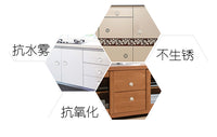 单孔把手中式简欧式仿古圆形田园抽屉衣柜门橱柜子小兰花陶瓷拉手 陶瓷大号 裂纹