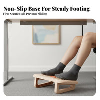 Improves Posture Rocking Footrest Massage Texture Foot Stool Quiet Operation Leg Rest Anti-Slip Base for telecommuting Workers, Students, video game enthusiasts, Under Desk, Home, Study Room, Gaming