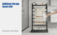 Carbon Fiber Heated Towel Rack, Intelligent Temperature Control, Floor Standing, Timer, Storage Shelf, Multi-Functional