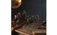 Equine Metal Sculpture Decor Vintage Horse Statue Industrial Tabletop Ornament for Sideboard