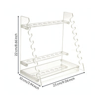 Pipette Rack Transparent Acrylic Pipette Stand Open-Frame Holder for Technicians, Students, Scientific Facility, Classroom