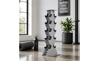 5 Pair Dumbbell Rack Black Vertical Dumbbell Rack Curved Holders for Fitness Room