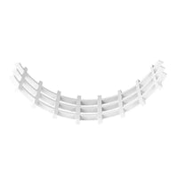 Arched Grid Fruit Tray Low-Profile Sculptural Fruit Holder Rustic-Modern Tabletop Decoration for Dining Table