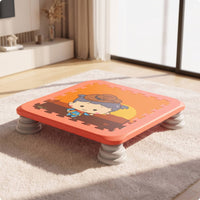 Square Trampoline Compact Kids Trampoline Sturdy Toy for Apartment, Daycare