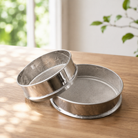 20cm Stainless Steel Sieve for Flour, Rice, Herbs, and Soil Testing