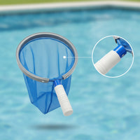 Fine Mesh Pool Skimmer Net with Aluminum Handle Liner-Safe Pool Hand Leaf Skimmer Net Lightweight Cleaning Tool Sturdy for Swimming Pools, Spas, Hot Tubs