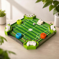 Tabletop Football Game Interactive Foosball Table with Balls Multiplayer Toy for Families