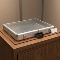 Card Storage Case Transparent Cover Hardrigid Enclosure Case Carrying Handle