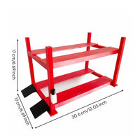 Double Deck Parking Stand Diorama Prop Scale Garage Rack Mini Car Parking Shelf