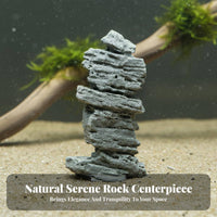 Fishes Tank Rockery Traditional Chinese Aesthetic Micro Landscape Mountain Model Look Fishes Tank Stone Decoration for Bonsai Enthusiasts, Desktop