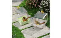 Large Space Splash-Proof Parrot Bath Easy to Clean Parrot Shower Tub High Clarity Hanging Bird Bath Container
