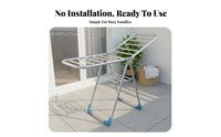 Foldable Clothes Dehydrating Rack Space-Saving Foldable Laundry Stand Installation Foldable Clothes Dryer for Families, Balcony, Apartment