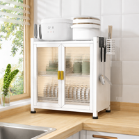 Dish Rack Kitchen Rack 60cm 2-Tier Draining Kitchen Organizer