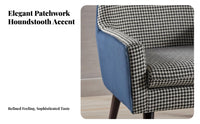 3 Pieces Modern Design 2 Armchairs and Side Table Comfortable paddings Lounge Group with Table Plush Upholstery Conversation Set space-saving Size for pairs, Families, Homeowners, Living Room, Bedroom, study corner, Reception Area