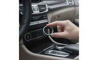 Engine Start Stop Button Trim Bezel Ribbed Ignition Switch Trim Bezel Decorative Engine Start Stop Button Decoration for Dashboard