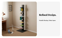 Punchno-Drill Invisible Bookshelf Space-Saving Bookcase Effortlessstanding Book Organizer Easy Assembly for Apartment Dwellers, Homeowners, Living Room, Small Areas, Reading Corner, Bedroom