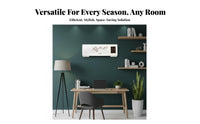 Wall Mounted Heater Fan Warm & Cool Double Use Electric Heater and Chiller Fan Home Appliance Adjustable Thermostat Timer