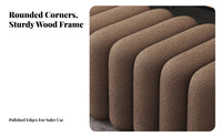 Luxurious Design Rectangular Ottoman Bench Soft and Comfortable Segmented Ottoman Thick Cushion Long Stool Multi-Purpose for Interior Decorators, Shop Owners, Entryway, Bedroom, Dressing Room, Retail Shop