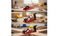 Adjustable Woodworking Hand Plane Compact Hand Plane with Handle Manual Wood Edge Planer Portable for Woodworkers, Carpenters, Workshop, Home Repairs
