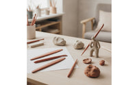 7 Pieces Clay Sculpting Tools Comfortable Wooden Clay Sculpting Tools Lightweight Wooden Modeling Sticks for Art Class