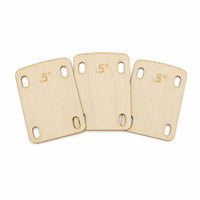 3 Pieces Guitar Neck Shim Screw-on Guitar Neck Shims Wooden for Guitarists