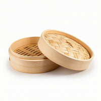 Bamboo Steamer Basket with Lid Simple to Use Bamboo Steamer Basket Cookware Traditional Healthy for Home Cooks, Dumplings