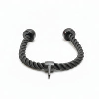 Tricep Rope Black Triceps Rope with End Caps Twisted Heavy-Duty for Bodybuilders, Strength Training, Home Gym