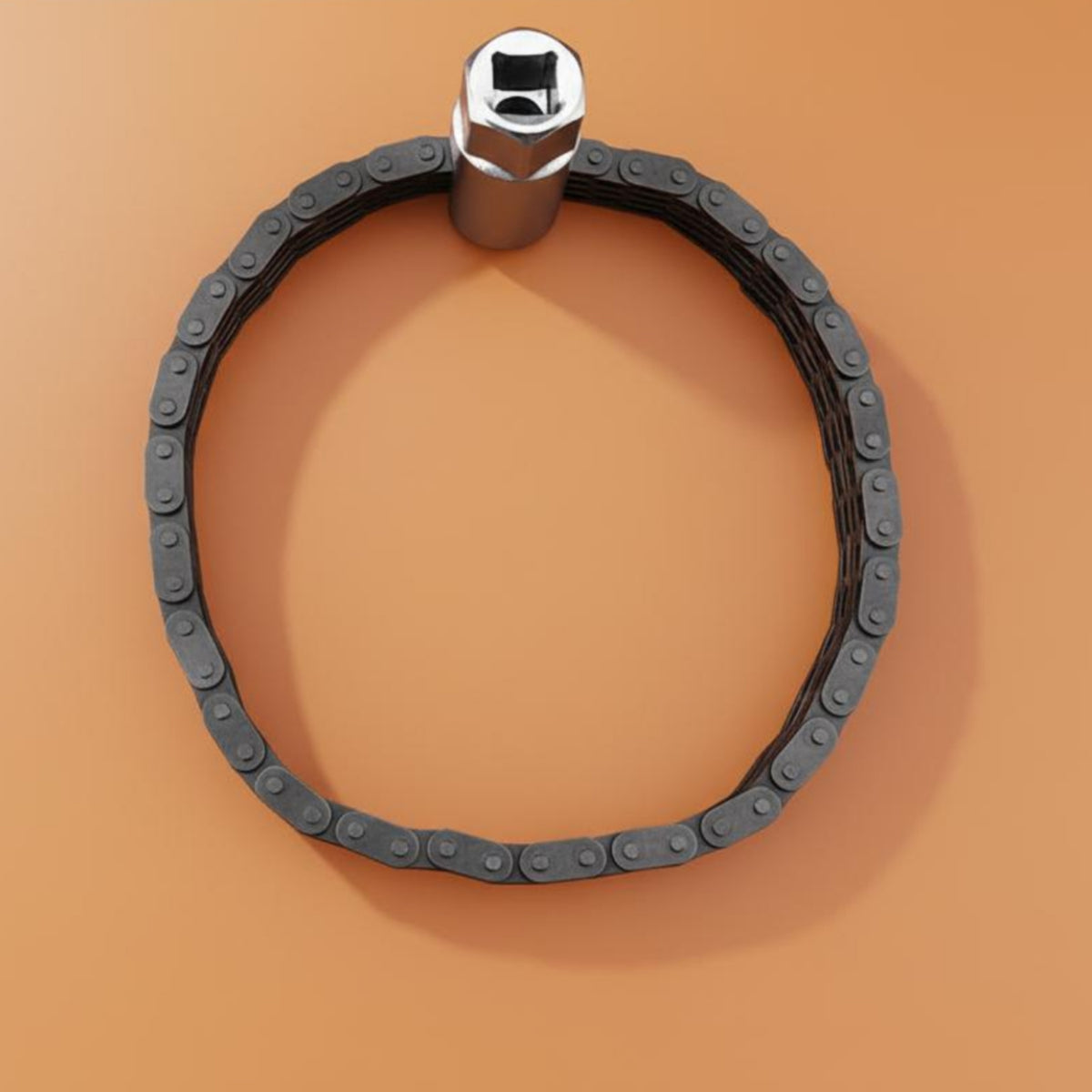 Three-Jaw Oil Filter Wrench Heavy-Duty Chain Design Oil Filter Wrench Secure