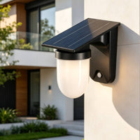 Frosted Light Spreader Wireless Control Solar Wall Light Solar Wall Light for Garden, Courtyard, Doorway