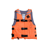 Adjustable Buoyancy Life Vest Sleeveless Life Jacket with Whistle Front-Opening PFD Secure for Paddleboarding