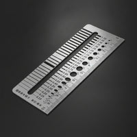 Stainless Steel Clearance Gauge Card Precision Clearance Gauge with Reference Scale Anti-Glare Tool Metric for Maintenance