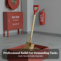 Heavy Duty Firefighting Sand Shovel Long-Lasting Fire Shovel Sturdy Portable Digging Tool Multipurpose for Safety Officers, Property Managers, Warehouses, Factories, Public Buildings, Snow Removal