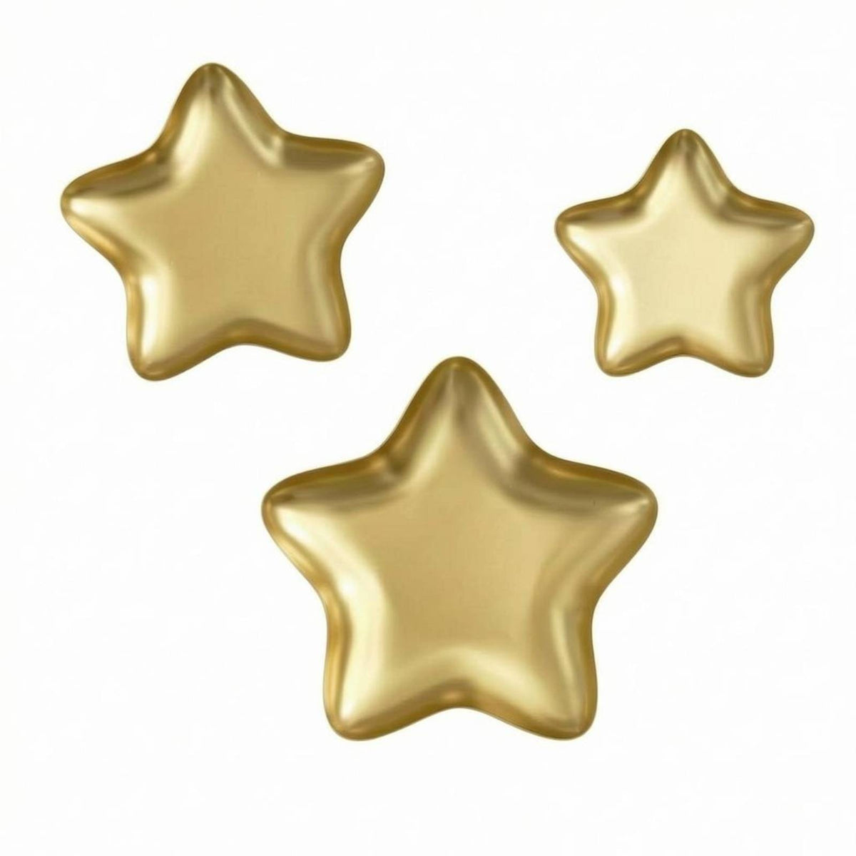 3 Pieces Star Serving Tray Metal Charcuterie Board Easy to Clean for Snacks